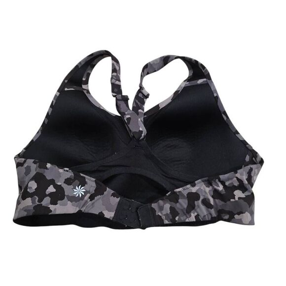 Athleta Women's 36B Gray Camo Soft Touch Racerback Advance Sports Bra - Picture 4 of 6